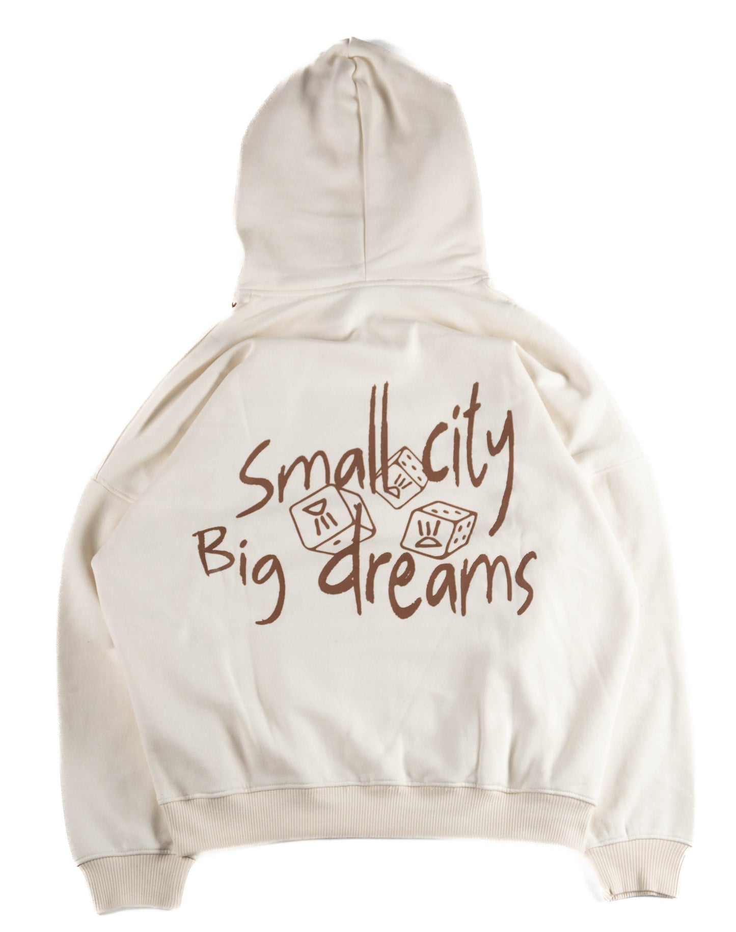Ecru small city big dreams hoodie