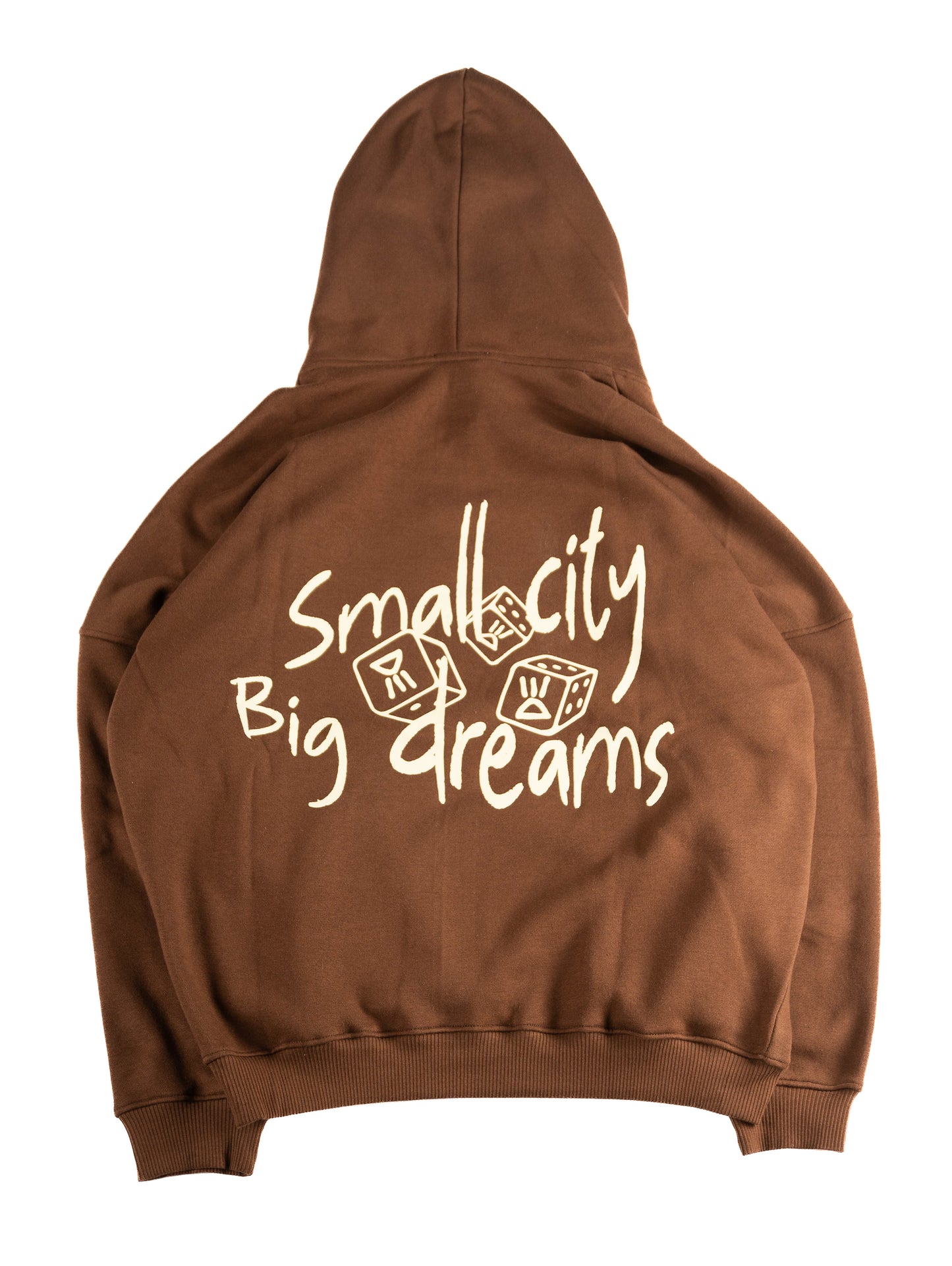Mocha small city big dreams hoodie