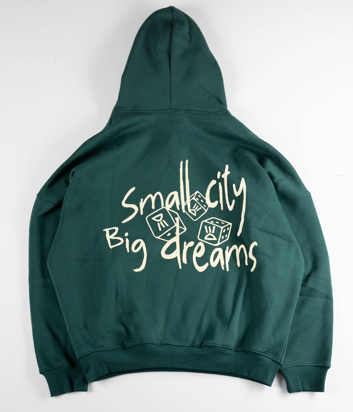 Green abyss small city big dreams hoodie