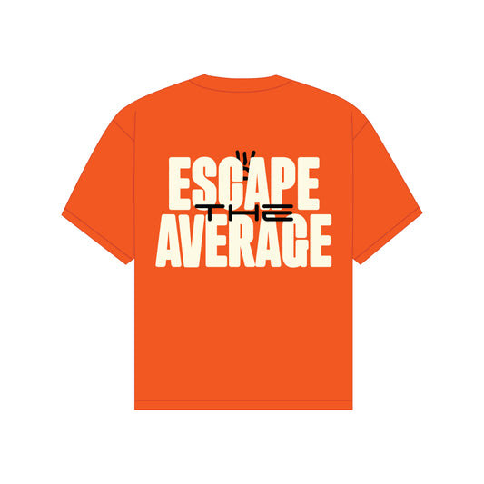 Escape the average orange tee